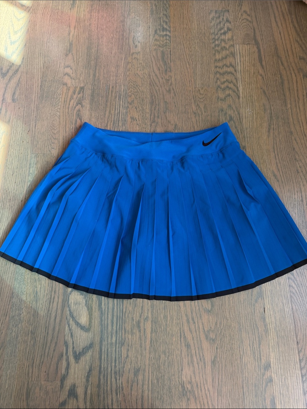 Nike Royal Blue Pleated Skirt with Black Trim